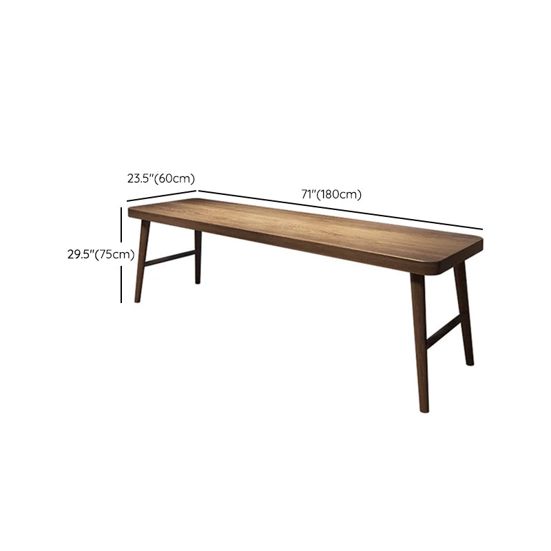 Bureau d'écriture rectangulaire en bois massif, bureau moderne de 29,53 po de hauteur Clearhalo