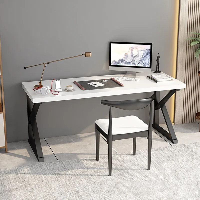 Bureau d'écriture rectangulaire en bois massif, bureau de 29,53 pouces de hauteur Clearhalo