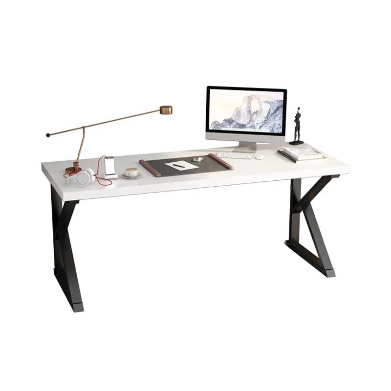 Bureau d'écriture rectangulaire en bois massif, bureau de 29,53 pouces de hauteur Clearhalo