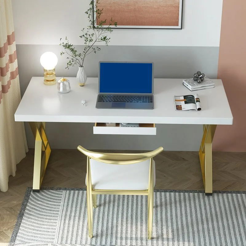 Bureau d'écriture rectangulaire en bois massif, bureau de 29,53 pouces de hauteur Clearhalo