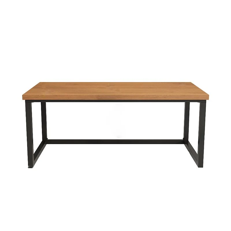 Bureau d'écriture rectangulaire en bois massif, bureau de jeu industriel pour la maison Clearhalo
