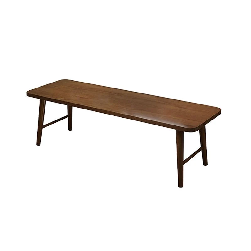 Bureau d'écriture rectangulaire contemporain en bois massif avec base en H de 29,53 po de hauteur Clearhalo
