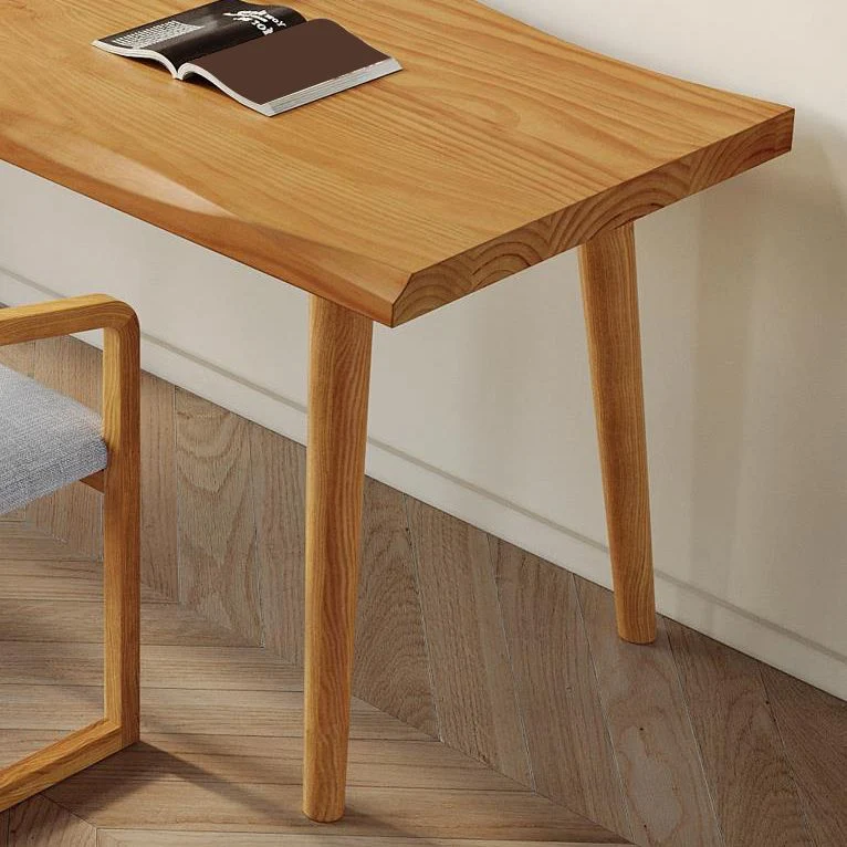 Bureau d'écriture rectangulaire contemporain en bois massif pour bureau Clearhalo