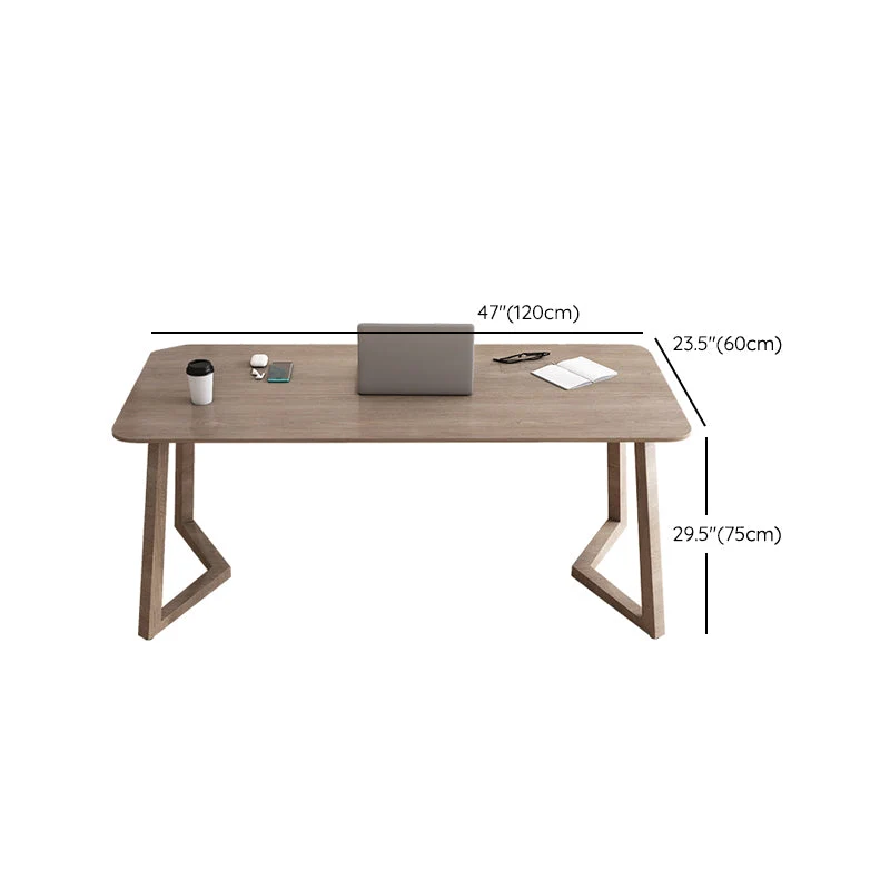Bureau d'écriture rectangulaire contemporain, bureau en bois pour chambre à coucher Clearhalo