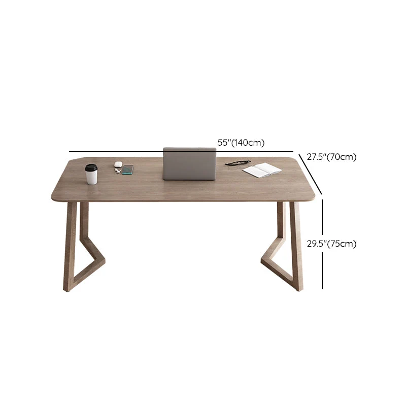 Bureau d'écriture rectangulaire contemporain, bureau en bois pour chambre à coucher Clearhalo