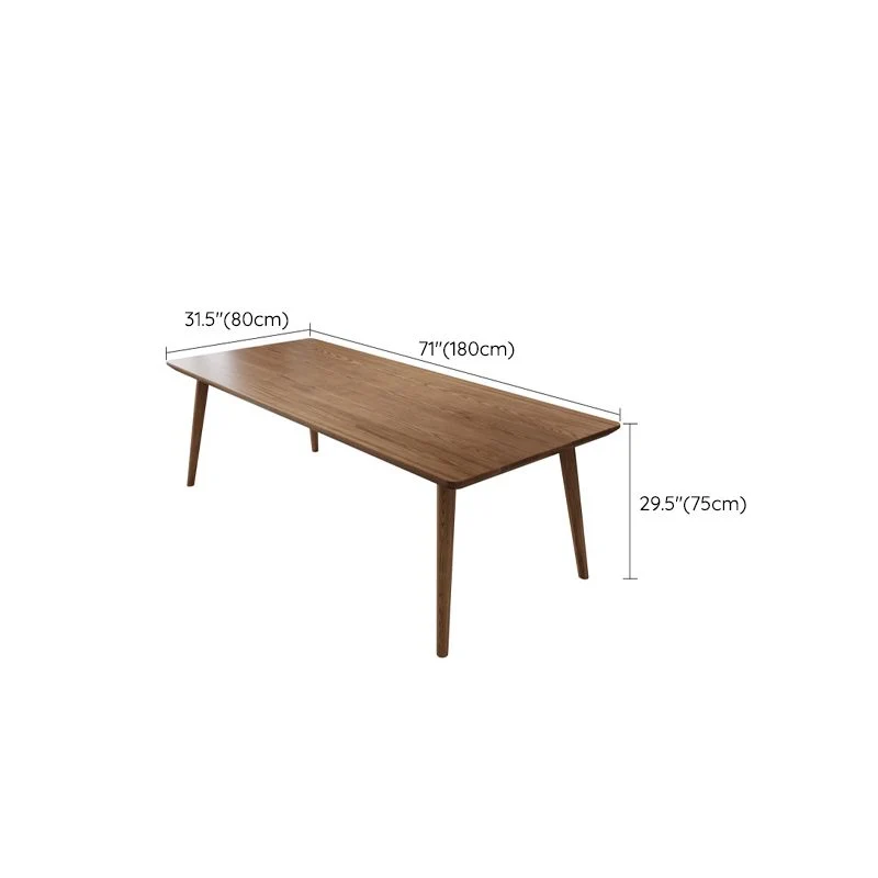 Bureau d'écriture rectangulaire contemporain Bureau en bois massif Clearhalo
