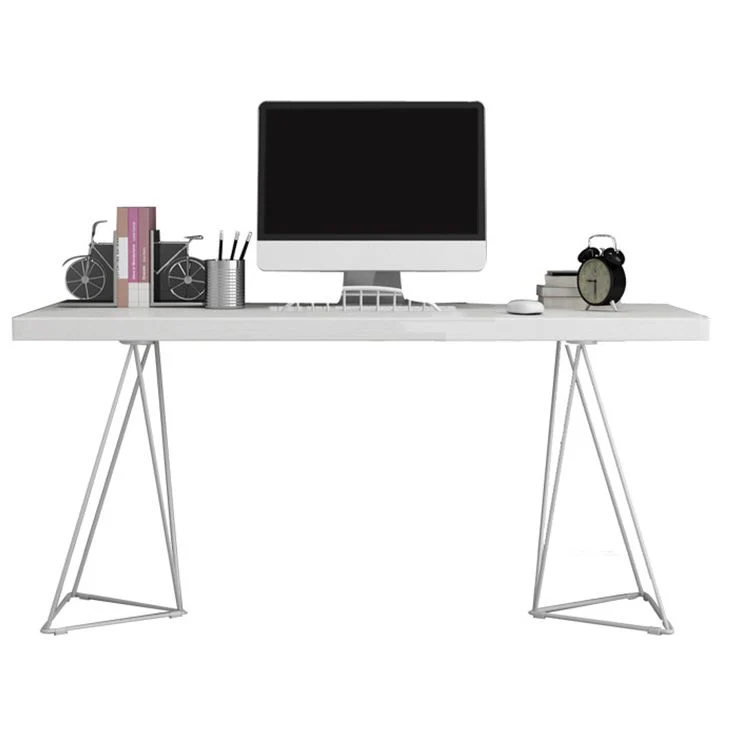 Bureau d'écriture rectangulaire contemporain Bureau en bois massif de pin Clearhalo