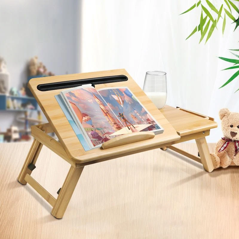 Bureau d'écriture rectangulaire contemporain, bureau pliant réglable en hauteur Clearhalo