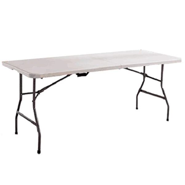 Bureau d'écriture rectangulaire contemporain Bureau pliant en plastique Clearhalo