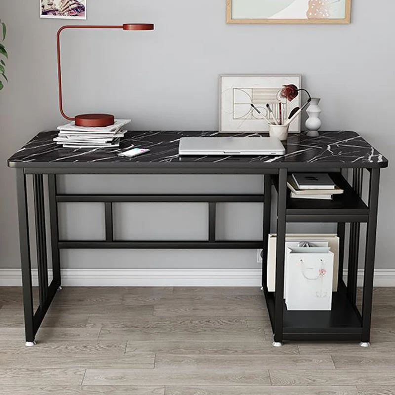 Bureau d'écriture rectangulaire Glam en bois manufacturé pour la maison et le bureau Clearhalo