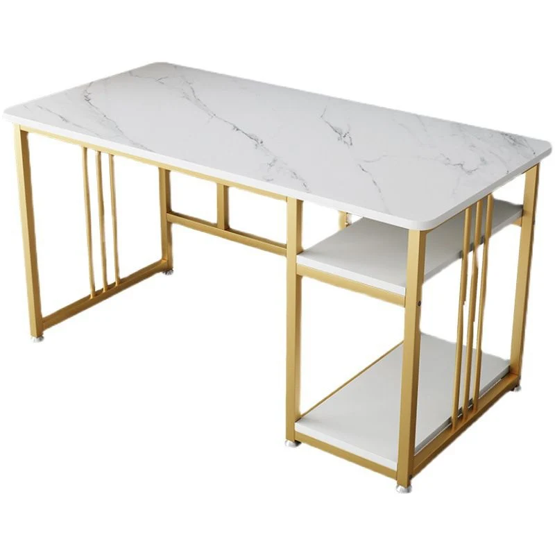 Bureau d'écriture rectangulaire Glam en bois manufacturé pour la maison et le bureau Clearhalo