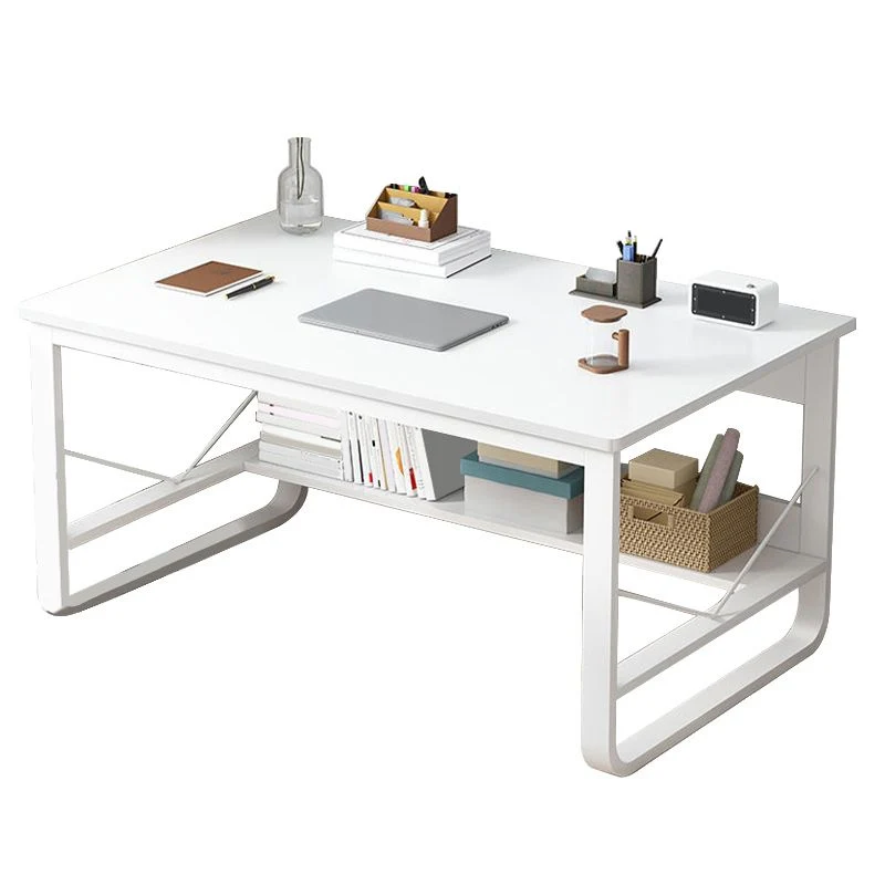 Bureau d'écriture rectangulaire industriel Bureau en bois manufacturé Clearhalo