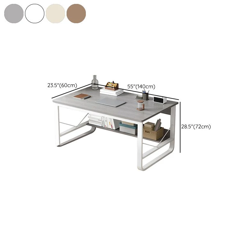 Bureau d'écriture rectangulaire industriel Bureau en bois manufacturé Clearhalo