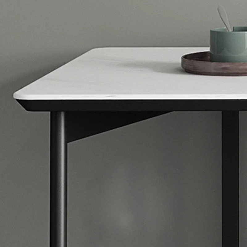 Bureau d'écriture rectangulaire industriel à 2 tiroirs avec base luge Clearhalo