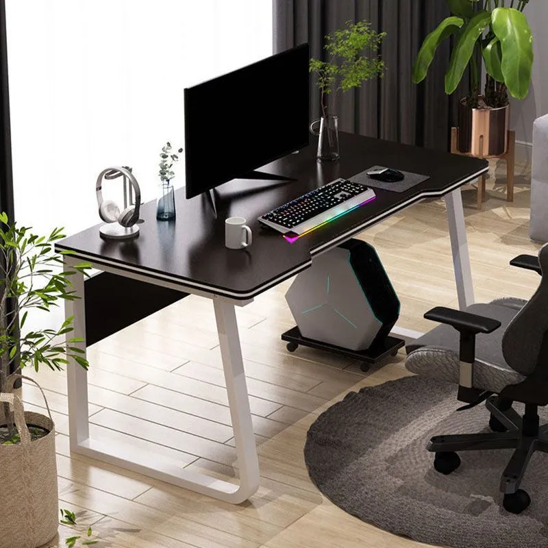Bureau d'écriture rectangulaire luge de bureau moderne en finition mate Clearhalo