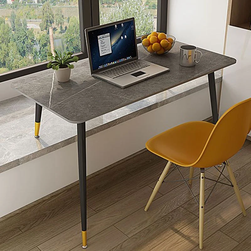 Bureau d'écriture rectangulaire moderne avec plateau en ardoise avec 4 pieds pour la maison Clearhalo