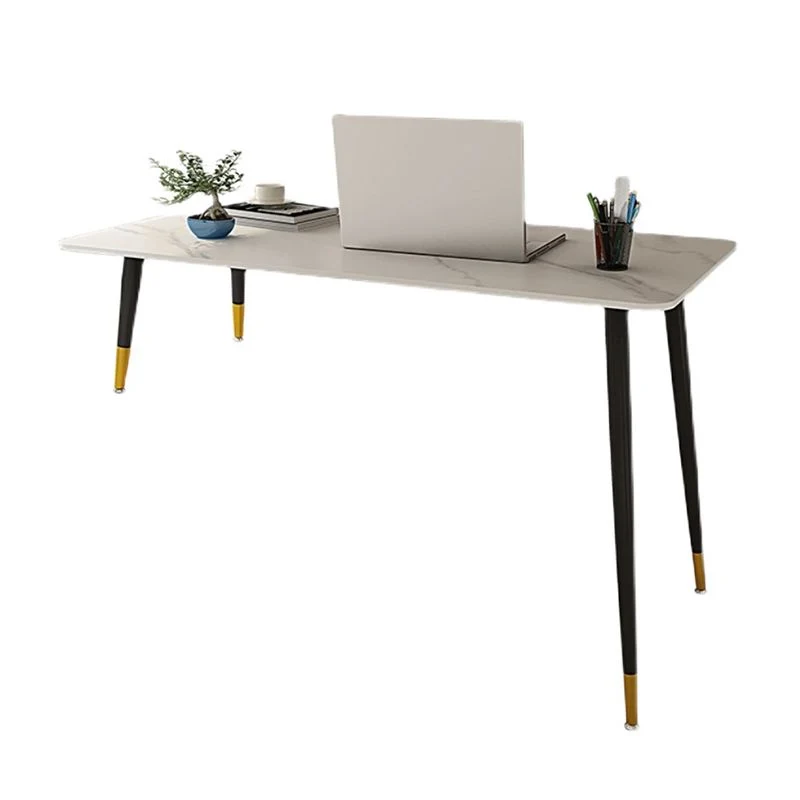 Bureau d'écriture rectangulaire moderne avec plateau en ardoise avec 4 pieds pour la maison Clearhalo