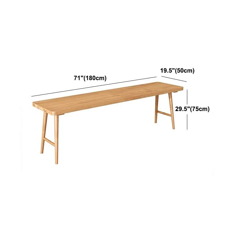 Bureau d'écriture rectangulaire moderne, bureau en bois à usage domestique avec base en forme de H Clearhalo