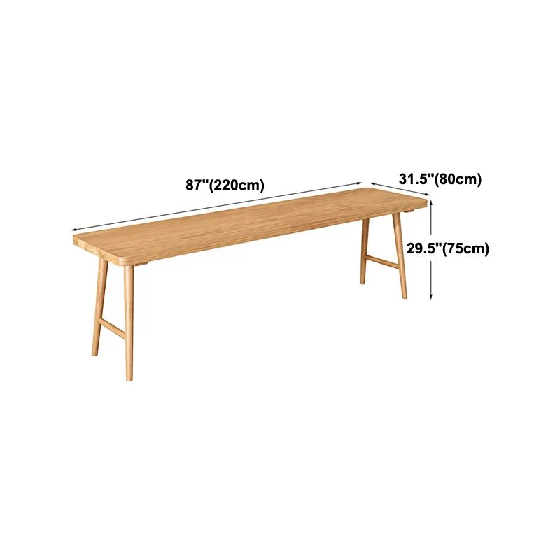 Bureau d'écriture rectangulaire moderne en forme de H, bureau en bois massif pour la maison Clearhalo