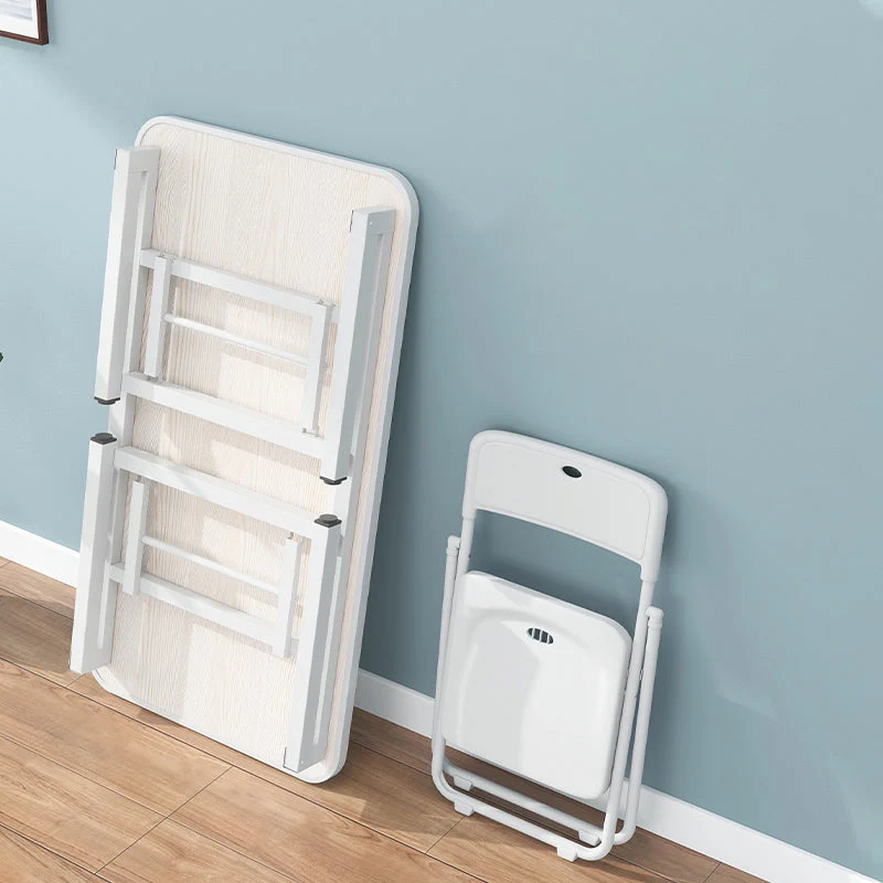 Bureau d'écriture rectangulaire en métal moderne pour un usage domestique Clearhalo
