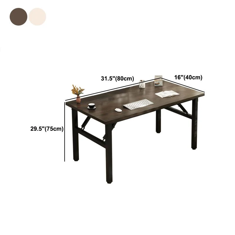 Bureau d'écriture rectangulaire en métal moderne pour un usage domestique Clearhalo