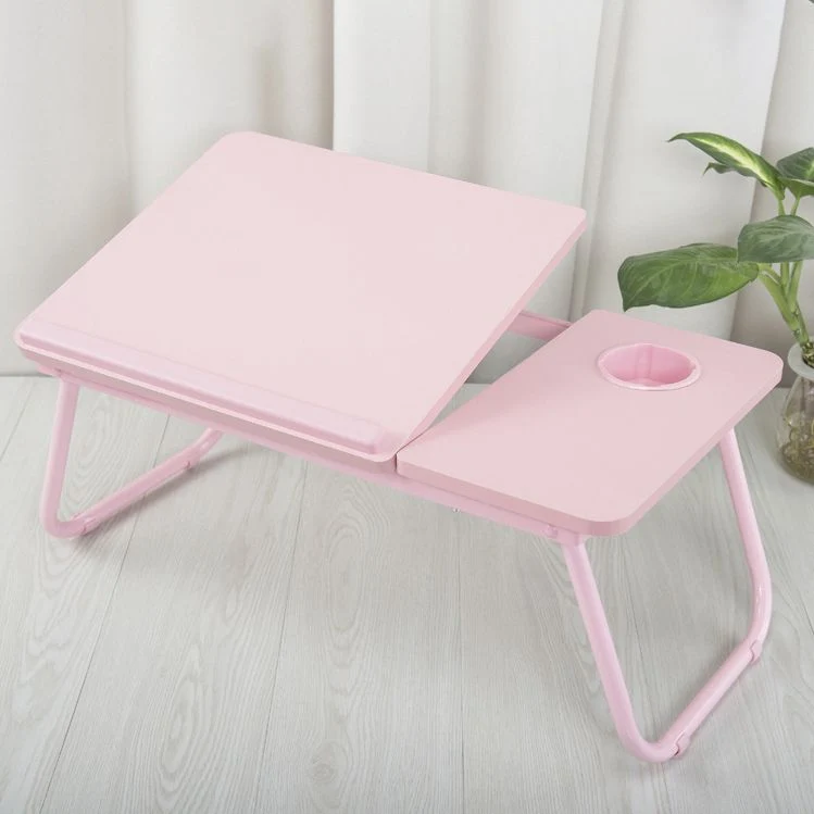 Bureau d'écriture rectangulaire, plateau en bois artificiel, bureau pliant avec pieds en métal Clearhalo