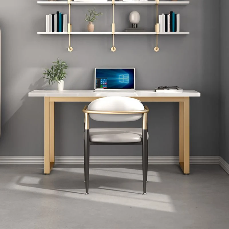 Bureau d'écriture rectangulaire pour bureau à domicile, bureau en bois de style Glam Clearhalo