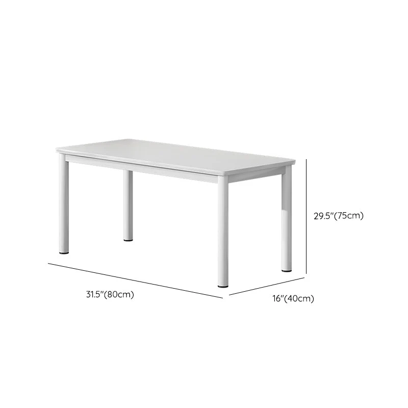 Bureau d'écriture rectangulaire pour la maison moderne, pieds en acier Parsons Clearhalo
