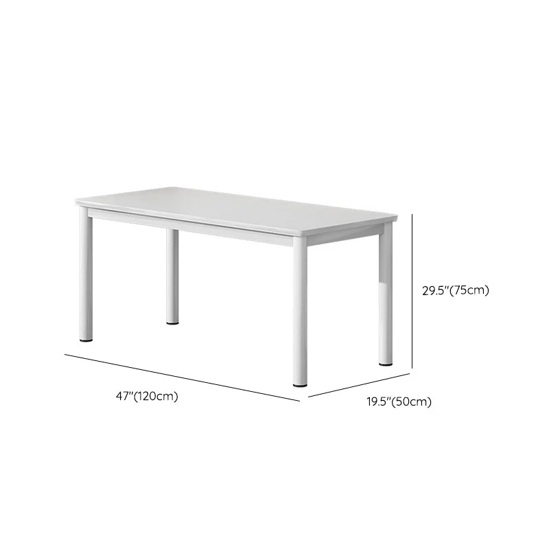 Bureau d'écriture rectangulaire pour la maison moderne, pieds en acier Parsons Clearhalo