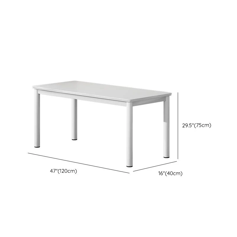 Bureau d'écriture rectangulaire pour la maison moderne, pieds en acier Parsons Clearhalo