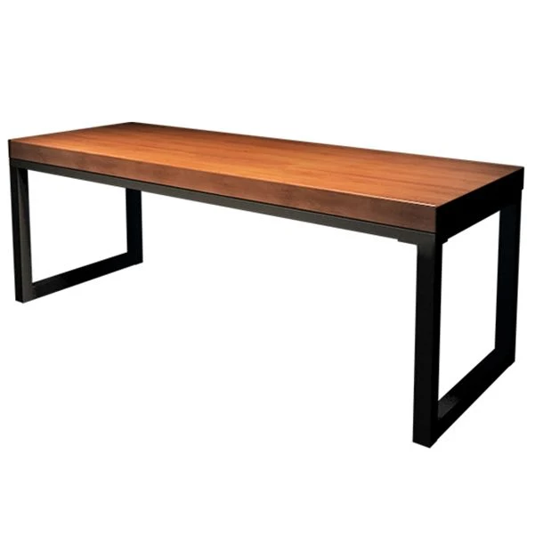Bureau d'écriture rectangulaire de style moderne, bureau en bois massif de pin Clearhalo