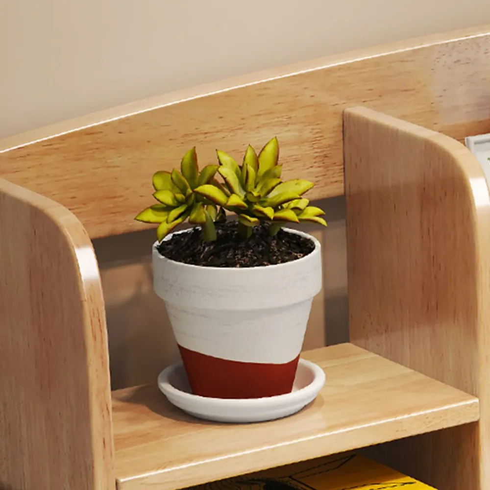 Bureau d'écriture réglable en bois moderne, bureau à domicile avec étagères Clearhalo