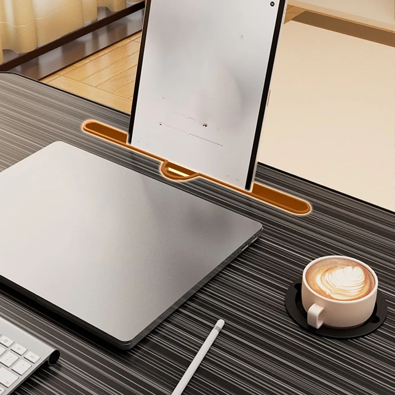 Bureau d'écriture réglable moderne, bureau pliant en bois fabriqué Clearhalo