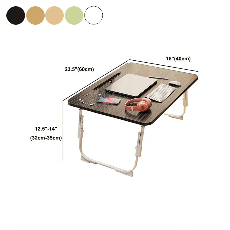 Bureau d'écriture réglable moderne, bureau pliant en bois fabriqué Clearhalo