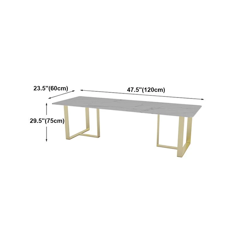 Bureau d'écriture de style Glam, table de réunion incurvée blanche pour la maison et le bureau Clearhalo