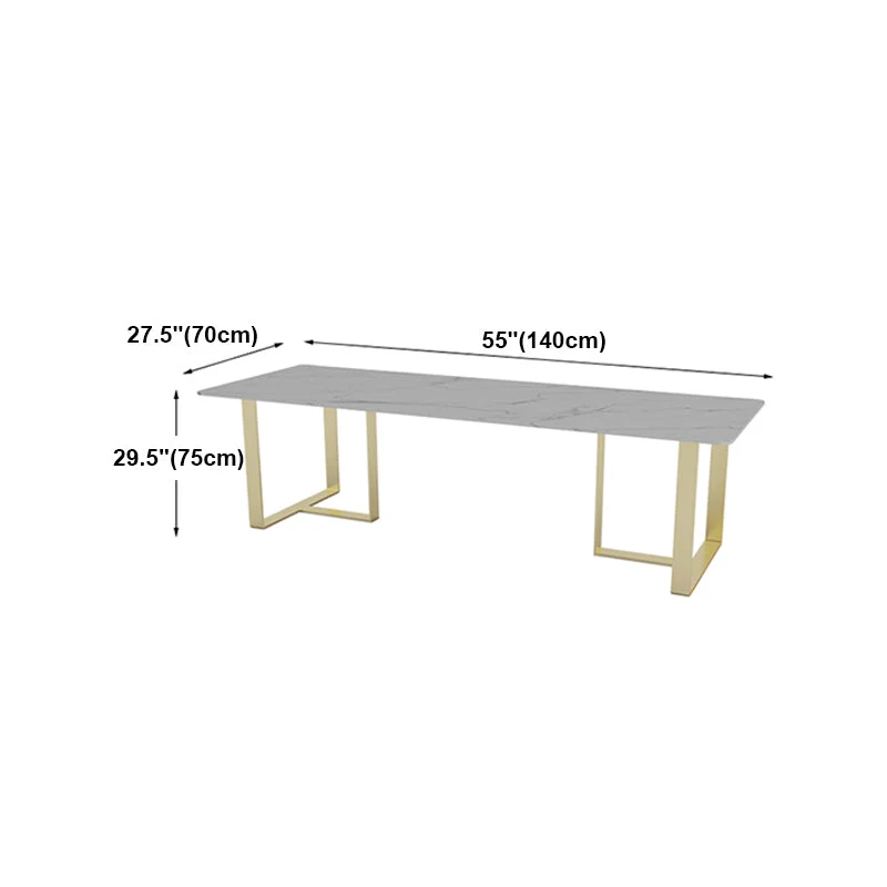 Bureau d'écriture de style Glam, table de réunion incurvée blanche pour la maison et le bureau Clearhalo