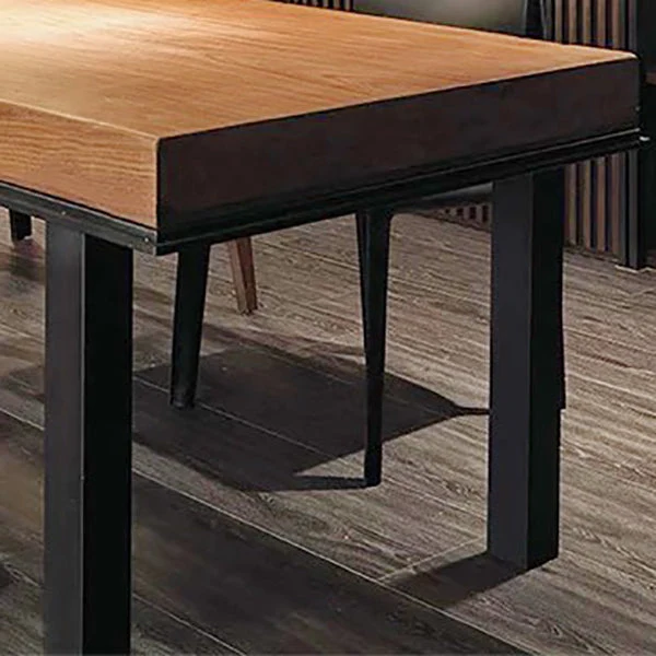 Bureau d'écriture de Style industriel, bureau rectangulaire en bois pour la maison Clearhalo