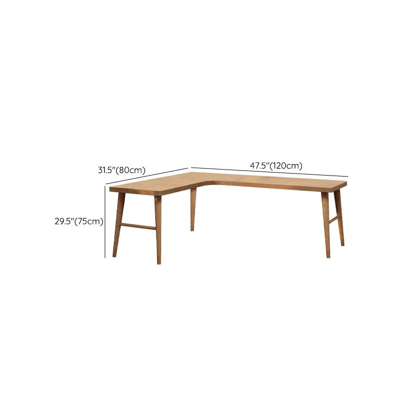 Bureau d'écriture de Style moderne, Table de bureau en forme de L avec pieds pour la maison Clearhalo