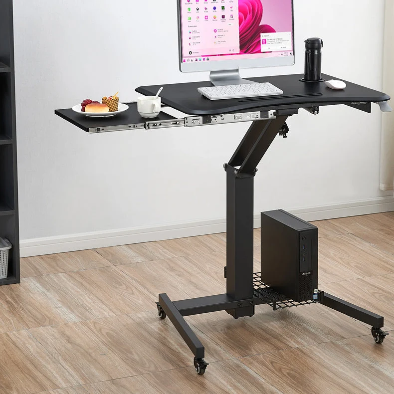 Bureau d'écriture sur pied contemporain, bureau pliant avec pieds en métal Clearhalo