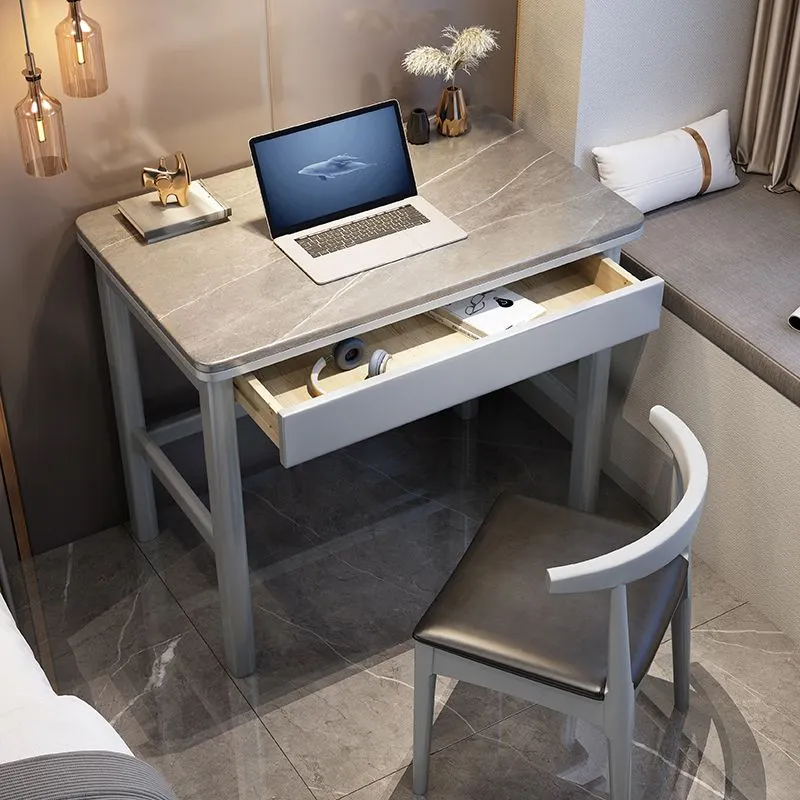 Bureau d'écriture à 1 tiroir, bureau en bois massif de 29,53 pouces de hauteur Clearhalo
