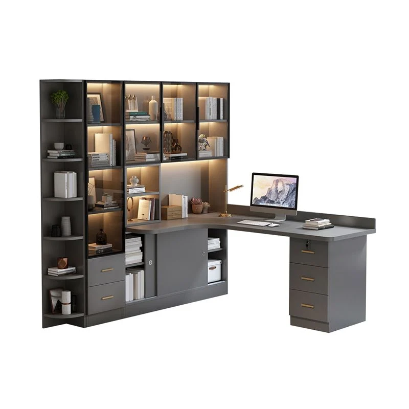Bureau d'écriture à tiroir verrouillable de style moderne, bureau de chambre à coucher avec rangement et tiroirs Clearhalo