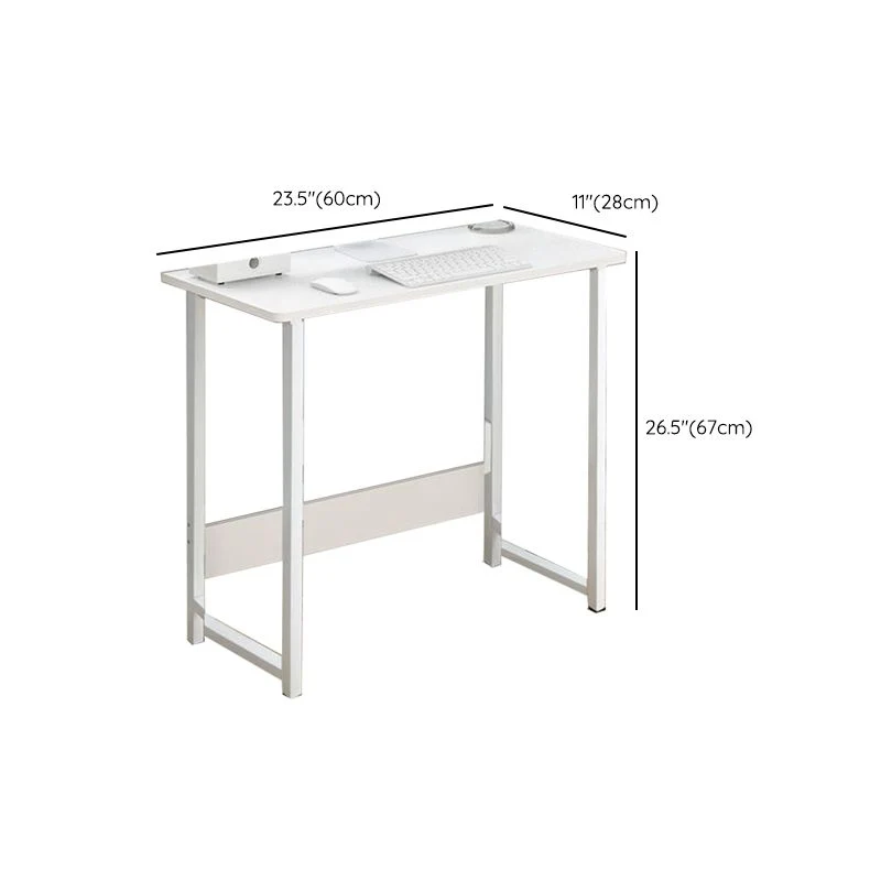 Bureau d'écriture de traîneau en bois et métal, bureau rectangulaire pour chambre à coucher Clearhalo