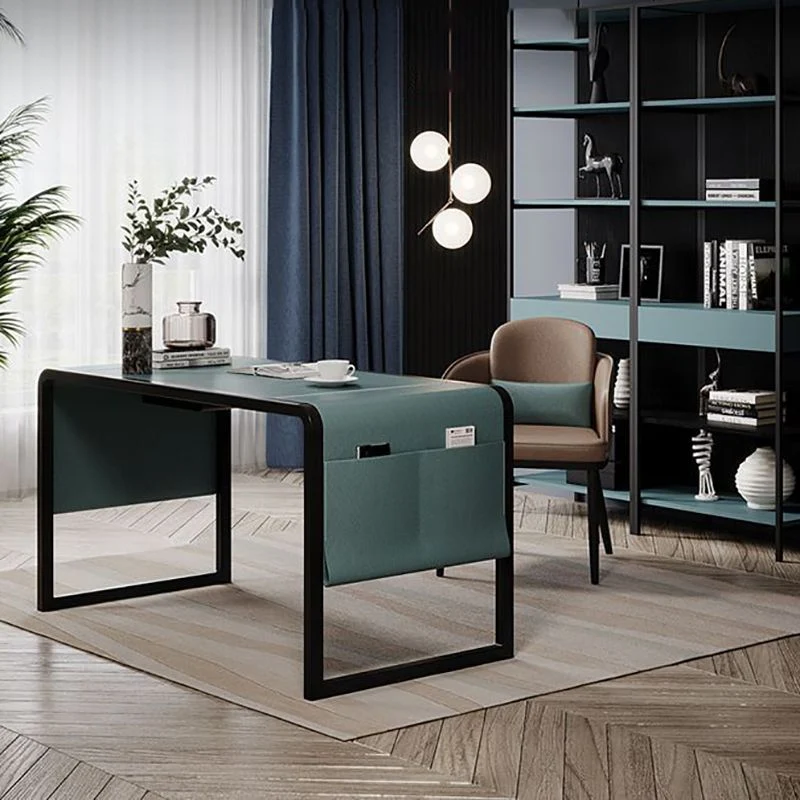 Bureau d'écriture de type luge avec pieds de bureau Glam vert Clearhalo