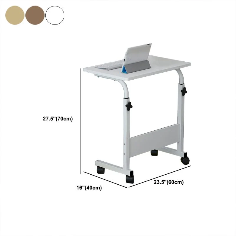 Bureau debout en bois, bureau d'écriture rectangulaire avec roulettes Clearhalo