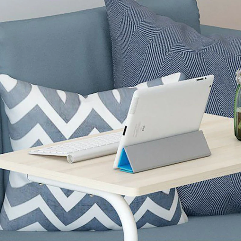 Bureau debout en bois, bureau d'écriture rectangulaire avec roulettes Clearhalo