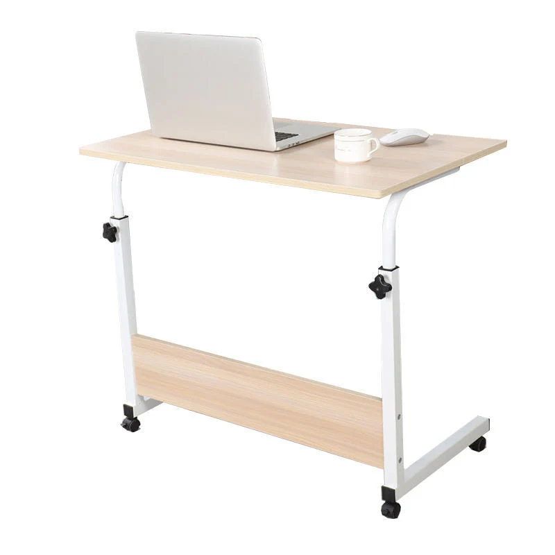 Bureau debout en bois, bureau d'écriture rectangulaire avec roulettes Clearhalo