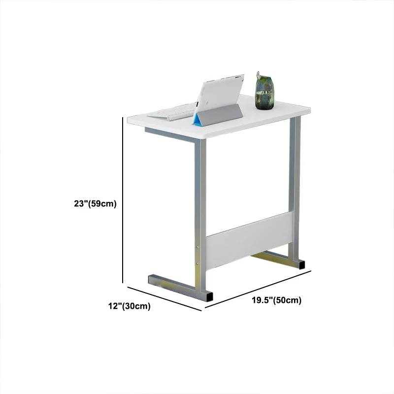 Bureau debout en bois, bureau d'écriture rectangulaire avec roulettes Clearhalo