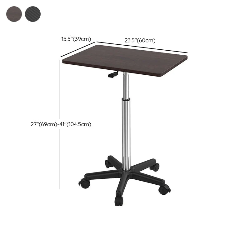 Bureau debout en bois rectangulaire de convertisseur de bureau debout de dortoir réglable Clearhalo
