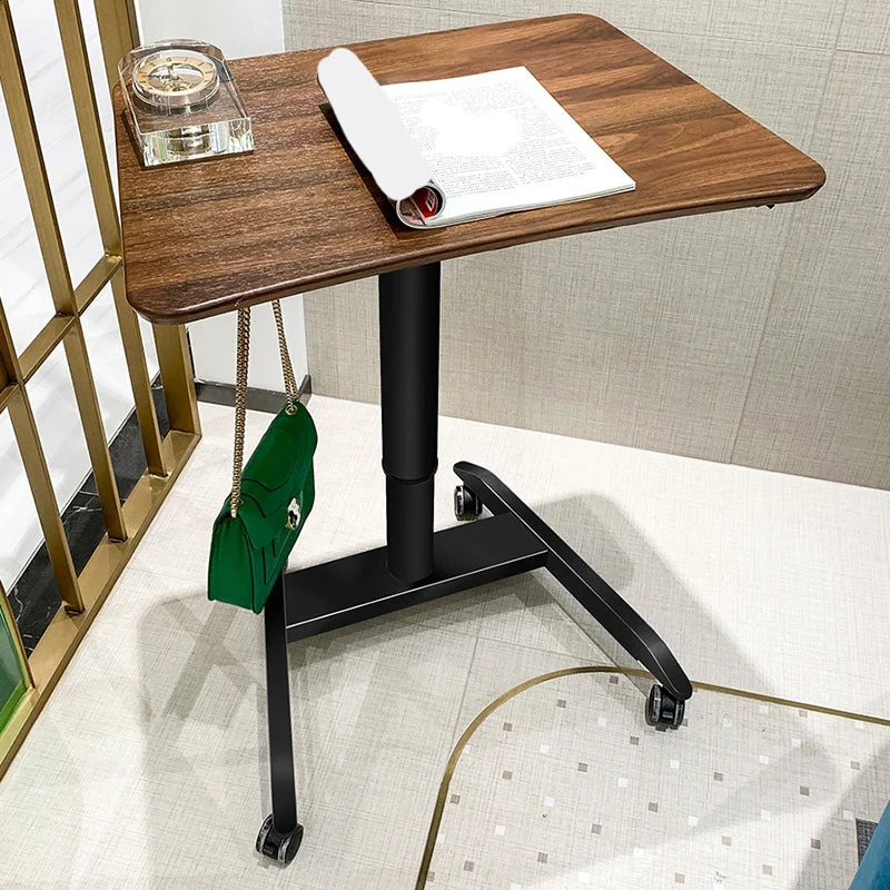 Bureau debout contemporain avec roulettes Bureau en forme de H Clearhalo