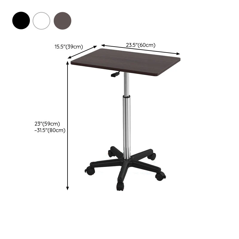 Bureau debout contemporain de 15 po de large, bureau d'écriture en bois réglable Clearhalo